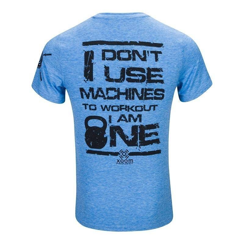 T-shirt don't use machines - Blue