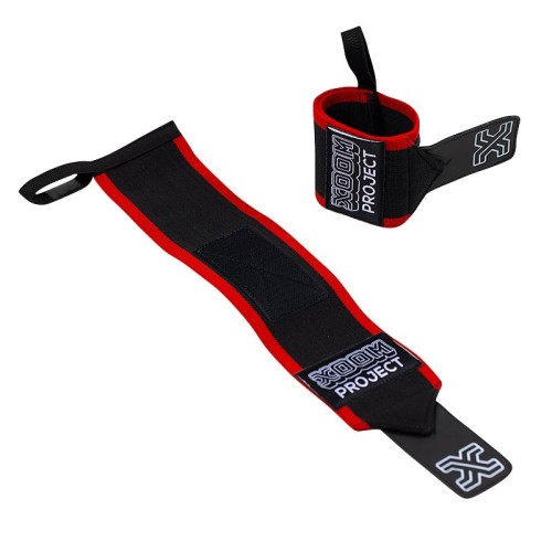 Velcro Wrist Wrap - Black-Red